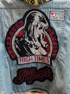 High Times Unleashed Passion Denim Jacket Patch Design